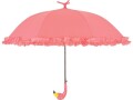 Esschert Design Schirm Flamingo Gelb/Rosa, Schirmtyp: Taschenschirm