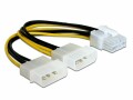 DeLock Stromadapter 2x Molex zu 8Pin für Grafikkarte, 20