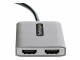 STARTECH .com USB-C to Dual HDMI MST HUB, Dual HDMI