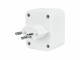 Steffen Mehrfachadapter 2x T13, Weiss, Detailfarbe: Weiss, Schalter