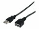 StarTech.com - 3 ft Black USB 2.0 Extension Cable A to A - M/F - 3 ft USB A to A Extension Cable - 3ft USB 2.0 Extension cord (USBEXTAA3BK)