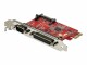 StarTech.com - PCIe Card with Serial and Parallel Port, PCI Express Combo Adapter Card with 1x DB25 Parallel Port & 1x RS232 DB9 Serial Port, Expansion/Controller Card, PCIe Printer Card - Full/Standard Profile (PEX1S1P950)