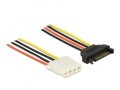 DeLock Stromkabel SATA ? Molex 50 cm, Kabeltyp: Anschlusskabel