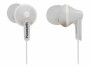 Panasonic In-Ear-Kopfhörer RP-HJE125 Weiss, Detailfarbe: Weiss