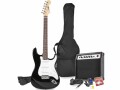 MAX E-Gitarre GigKit Schwarz, Gitarrenkoffer / Gigbag: Gigbag