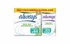 Always Cotton Protection Binden und Slip., Monatspaket 2x22