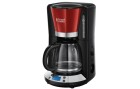 Russell Hobbs Filterkaffeemaschine Colours Plus Rot/Schwarz