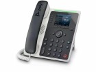 Poly Tischtelefon Edge E220 Schwarz/Weiss, SIP-Konten: 4 ×, PoE