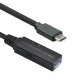 Roline Ultralanges USB3.2 Gen1 Verlängerungskabel, C-A, ST/BU, 20m