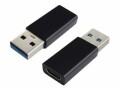 M-CAB - USB-Adapter - USB-C (W) zu USB Typ A (M) - USB 3.1 - Schwarz