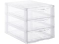 Sundis Schubladenbox A4 Oragamix Transparent, Breite: 26 cm