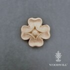 WOODWILL Holzornament - Blume, Rosette