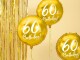 Partydeco Folienballon 60th Birthday Gold/Weiss, Packungsgrösse: 1