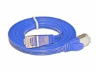 SLIM Slimpatchkabel Cat 6, STP, 0.1 m, Blau