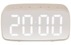 KARLSSON Digitalwecker Mirror oval Weiss, Funktionen: Alarm