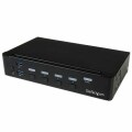 StarTech.com - 4-Port DisplayPort KVM Switch With Built-in USB 3.0 Hub - 4K