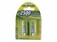 Ansmann Akku 2x C 2500 mAh, Spannung: 1.2 V