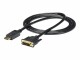StarTech.com - DisplayPort to DVI Cable - 6ft / 2m - 1920 x 1200 - M/M – DP to DVI Adapter Cable – Passive DisplayPort Monitor Cable (DP2DVI2MM6)