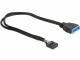 DeLock USB Kabel intern 30cm, USB3-Buchse zu USB2 Stecker. Für