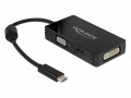 DeLock Multiadapter 63925 USB-C - DVI-D/HDMI/VGA, Kabeltyp