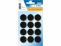 Herma Stickers Filzgleiter Ø 22 mm, Schwarz, 12 Stück, Breite