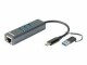 D-Link DUB-2332 USB-C Gigabit Adapter mit 3 USB3.0 Ports