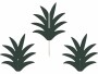 Partydeco Kuchen-Topper Aloha Ananas 6 Stück, Grün, Material