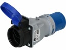 maxCAMP Adapterstecker CEE16/3 - T23, Blau/Grau, Detailfarbe: Grau