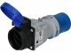 maxCAMP Adapterstecker CEE16/3 - T23, Blau/Grau, Detailfarbe: Blau