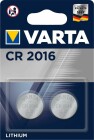 Varta Knopfzelle Lithium Professional Electronics, CR2016, 3.0V / 90mAh, Doppelpack, 3 Pack Bundle