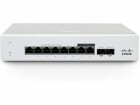 Cisco Meraki PoE+ Switch MS130-8P 10 Port, SFP Anschlüsse: 2