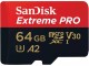 SanDisk microSDXC-Karte Extreme PRO 64 GB, Speicherkartentyp