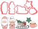 Cut my Cookies Ausstecher Weihnachtsserie Mr & Mrs Santa, Detailfarbe
