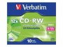 Verbatim CD-RW 0.7 GB, Jewelcase (10 Stück), Medientyp: CD-RW