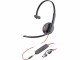 Poly Headset Blackwire 3215 Mono USB-A/C, Microsoft