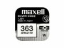 Maxell Europe LTD. Knopfzelle SR621W 10 Stück, Batterietyp: Knopfzelle