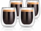 GOURMETmaxx Espresso Becher 80 ml, 4 Stück, Transparent, Material
