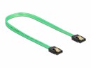 DeLock SATA-Kabel UV Leuchteffekt grün 70 cm, Datenanschluss