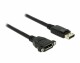 DeLock Kabel zum Einbau DisplayPort - DisplayPort, 1 m