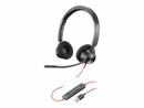 Poly Headset Blackwire 3320 MS USB-A, Schwarz, Microsoft