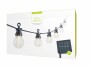 STT Lichterkette Solar Nostalgic, 10 LEDs, 2.7m, Schwarz