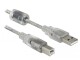 DeLock USB 2.0-Kabel A - B 0.5 m, Ausrichtung