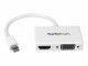 StarTech.com - Mini DisplayPort to HDMI and VGA Adapter - Mini DisplayPort Multiport Hub for Your HDMI or VGA Monitor / Display (MDP2HDVGAW)