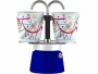 Bialetti Espressokocher Mini Express Kandinsky 2 Tassen, Blau