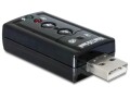 DeLock Soundkarte USB2.0, Virtual 7.1, 24Bit/96Khz 3.5 mm In/Out