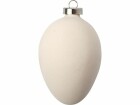 Creativ Company Eier aus Terracotta, Weiss, Verpackungseinheit: 12 Stück
