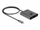 DeLock Umschalter USB Type-C 2 auf 1, Bidirektional, 8K