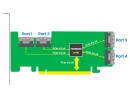 Highpoint NVMe/SAS/SATA Controller SSD7580B, RAID: Ja, Formfaktor
