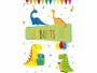 Perleberg Geburtstagskarte Dinos, Papierformat: C6