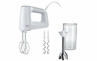 Braun Handmixer MultiMix 3 HM3107WH Weiss, Motorleistung: 500 W